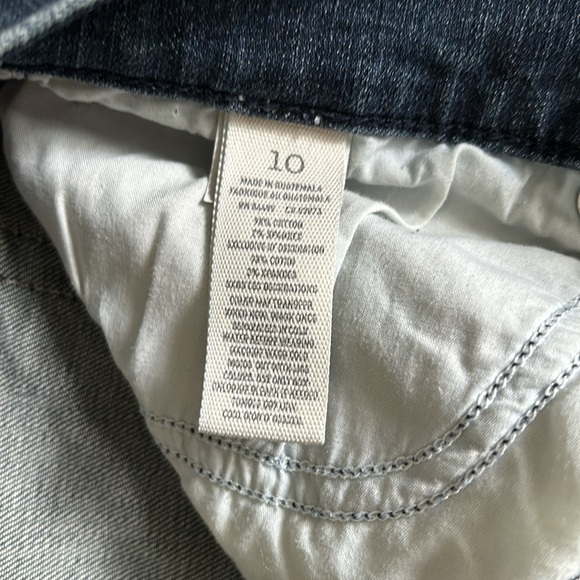 AMERICAN EAGLE women’s denim stretch shorts 5 pockets dark wash 10 - Picture 4 of 4